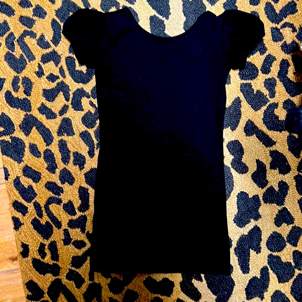 Carbon soldier puff sleeve tunic size 8 black EUC